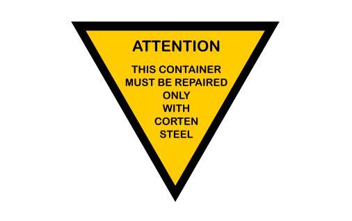 dodatkowe oznakowanie kontenera