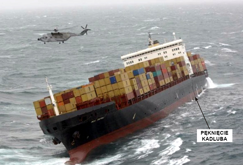 pęknięcie kadłuba Napoli